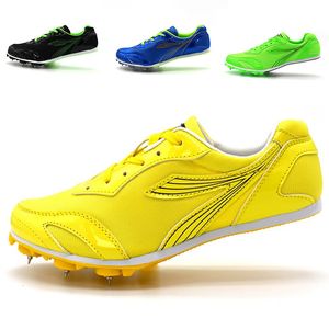Safety Shoes Professional men's track and field shoes women's jumping sports shoes sports running training breathable racing competitions footwear 230714
