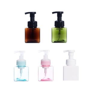 Packing Bottles 250Ml Plastic Soap Dispenser Bottle Square Shape Foaming Pump Mousses Liquid Foam 193 Drop Delivery Office School Bu Dhivg