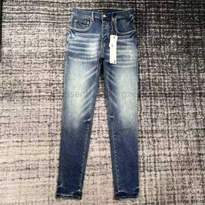 Jeans masculinos White Long Pants Designer Jean Vintage Blue Streetwear Azuis Use roupas de jeans casuais homens roxos calças calças de moletom