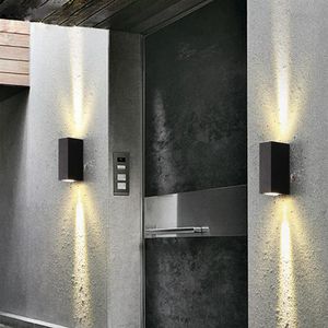 Nowoczesna lampa ścienna LED do domu IP65 aluminium w dół światło LED Ściana zewnętrzna światło 6 w Hal w łazience weranda ZBD0020222O