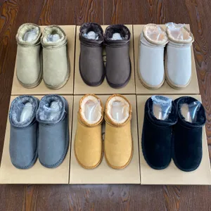 슬립 온 부츠 New Australia Womens Slip-on Snow Boot Tazz Slipper Tasman Designer Boots Fur 슬라이드 클래식 울트라 미니 플랫폼 부츠 스웨이드 울 겨울