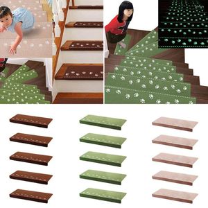 Tappeti 10 PZ Casa Luminosa Autoadesiva antiscivolo Piano Scala Orso Artiglio Modello Glow In Dark Scale Gradini Protector Mats