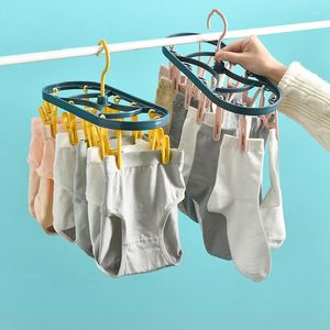 Hangers Socks Clothes Underwear T-shirts 360° Rotating For Multifunction Plastic Rack Drying Storage