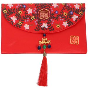 Present Wrap Zodiac Bag Red Purse Wedding Money Packet Chinese Style Supplies Hong Bao Envelope Fabric Enveles