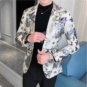 Erkekler Suits 2023 Tasarımcı Tarzı Giyim Bahar Trendi Baskı İş Takımı Moda Günlük Alışveriş Ziyafet Damat Ceket