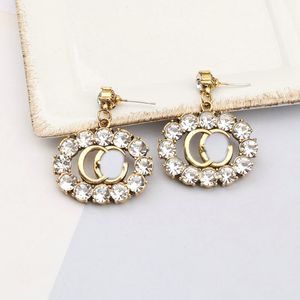 Earrings 20 Style Brand Dangle Earrings Stud Designer Earrings Letter Luxury Earrings Wedding Lovers Gift Jewelry Woman