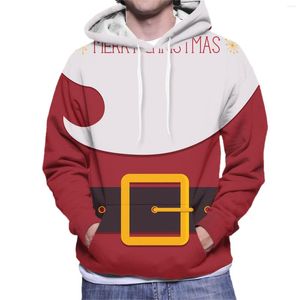 Männer Hoodies Crop Für Männer Männlich Weihnachten Santa Print Kordelzug Langarm Tasche Mit Kapuze Bluse Kappe