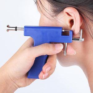 Studs Pro Ear Body Narble Navel Lábios Lábios Piercing Gun Hine Supply Tool Kit Set