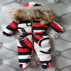 Baby jacket cold-proof small and medium size baby white duck down children's cotton-padded jacket Waist type matching thicken281i
