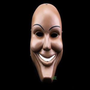 WholeMovie The Purge Clown Resin Anonymous Masks Halloween Scary Horror Party Full Face Smile Mask Carnival Costume 1108617222Y