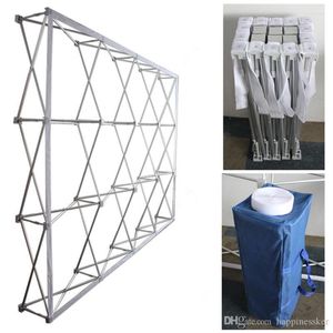 Party Decoration Portable Aluminum Flower Wall Folding Stand Frame For Wedding Backdrops Straight Banner Exhibition Display Advert275l