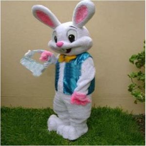 Wielkanocny króliczka Mascot Costume Bugs Rabbit Hare Fancy Dress Ubrania Animowane postacie z części i świątecznych uroczystości245U