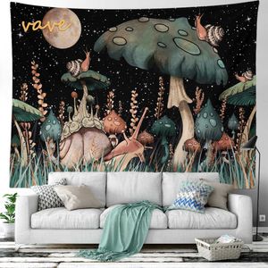 Wandteppiche, Kuppelkameras, Trippy, Vintage-Pilz-Wandteppich, Wandbehang, Hippie, Boho, großer Stoff-Wandteppich, ästhetische Schlafzimmer-Raumdekoration