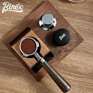 Bincoo Coffee Machine Harder Holder Press Foundation Foundation Base Base Base Woodnut Powder Dispenser Base Base