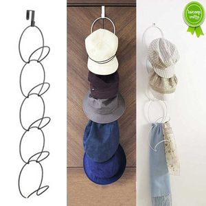 New Multifunctional Design Baseball Cap Rack Popular Adjustable Over Door Straps Hanger Hat Bag Coat Clothes Storage Hooks Rack