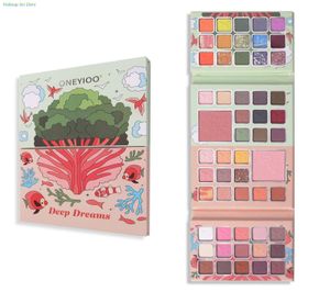 Eye Shadow Oneyioo Fish and Bird Tree Mönster 54 Färger Makeup Eyeshadow Plate Powder Glitter Pearlescent Matte Multifunktion Palett 230714