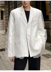 남성용 재킷 QR40560 패션 코트 2023 활주로 고급 유럽 디자인 파티 스타일 의류