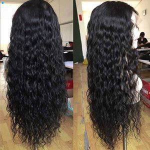 Water Wave Wig 13x6 Lace Front Human Hair Wig 150 Density Remy Brazilian Lace Wig HD Transparent Lace Frontal Wig