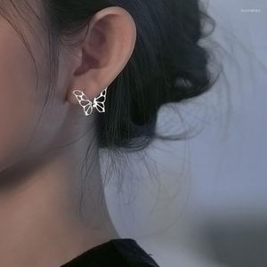 Stud Earrings Cute Elf For Female Japanese Literary And Artistic Niche Design Hollow Out Butterfly