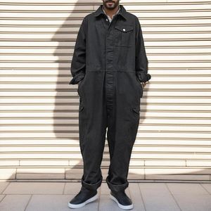 Men's Jeans Relaxed Fit Duck Bib Overall Denim Cropped Jumpsuits For Men Jumpsuit Working Spandex