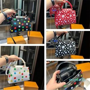 Borsa a tracolla di lusso Borsa a mano di design Borsa a mano Borse da donna Moda Shopping Cartelle Borse a tracolla Borse a tracolla da esterno Litchi Grain Portafoglio con macchie colorate