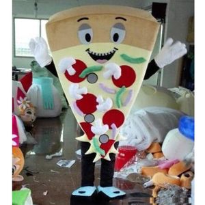 Traje de mascote de pizza de halloween alta qualidade desenho animado personagem tema de anime trajes de carnaval de natal tamanho adulto festa de aniversário o2654