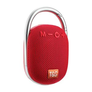2023 TG321 New Arrival Clip Beckpack Portable Wireless Speaker Mini LED Light Stereo Bass Fabric Speaker Outdoor Support TWS
