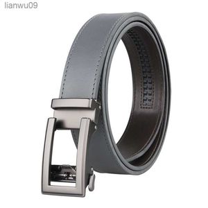 Famous Brand Belt Men Top Quality Genuine Luxury Leather Belts for Men Strap Male Metal Automatic Buckle 35cm Man Golf Belt L230704