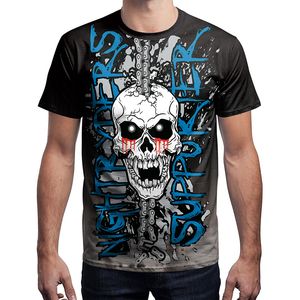 Halloween Skull Digital bedruckte Kleidung Herren T-Shirt Street Trend