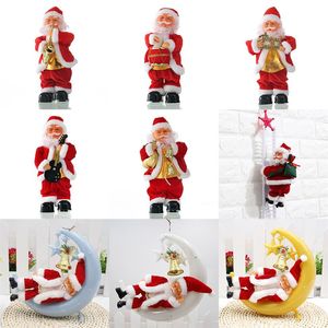 Electronic Santa Toy 27cm Christmas Electric Music Old Man Coping Ladder Christmas Music Old Man Christmas Gifts Decoration243k