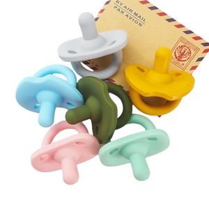 Baby Teethers Toys Chenkai 10PCS Capezzoli in silicone Massaggiagengive Food Grade Fai da te nato Infant Baby Ciuccio Dummy Nursing Dentizione Gioielli Toy Craft 230714