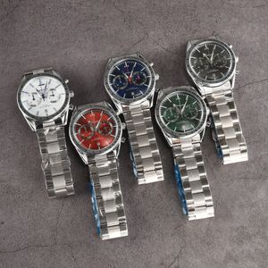 Omeg WISS WIDZA DO MĘŻCZYZN 2023 MENS WTWOTY Cała Diar Work Quartz Watch Watch Wysokiej jakości najlepsza luksusowa marka Chronograph zegar zegar zegarek zegarek ze stali nierdzewnej Zegarek Men Fashion 08