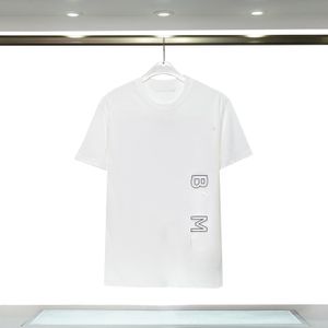 2023デザイナーTシャツメンズB M NレタープリントスリーブブラックレッドブランドトップティーアジアサイズXS 2XL