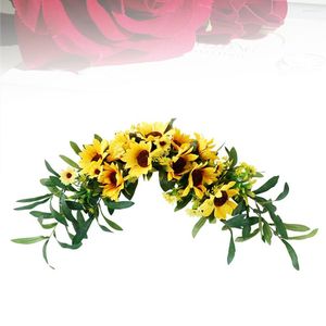 Decorative Flowers Artificial Sunflower Swag Arches Weddings Autumn House Decorations Home