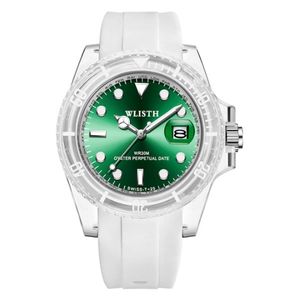 WLISTH Relógio Feminino de Quartzo Legal Feminino com Pulseira de Silicone Relógios Femininos Calendário Luminoso Estudantes Femininos Relógios de Pulso Exclusivos para Meninas Mo212j