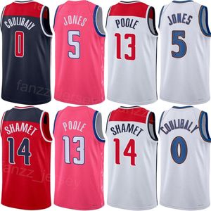 Basketbol Bilal Coulibaly Jersey 0 Danilo Gallinari Tyus Jones Landry Shamet Poole 13 Xavier Cooks 12 Delon Wright Anthony Gill Kendrick Nunn Erkek Çocuk Kadınları Kadın