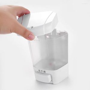 Flytande tvål dispenser 1 st 800 ml abs manuell press badrum hushåll schampo kropp hand sanitizer flaskan väggmontering