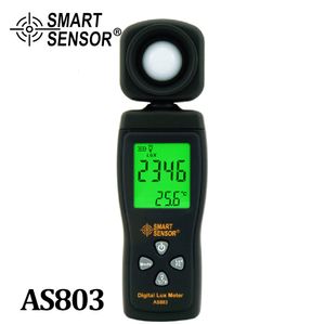 Espectrômetros SMART SENSOR AS803 Digital Lux Meter Luminance Tester Light Meter 1-200000 Lux Tools Pometer Spectrometer Actinometer 230714