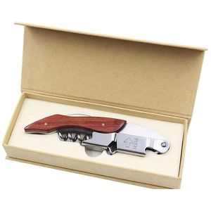 Coltelli da cucina Coltello ippocampale Apribottiglie Legno Acciaio inossidabile Lattina Apri vino rosso Funzione Mti Vite Cavatappi Piccoli utensili 9 Dhtjx