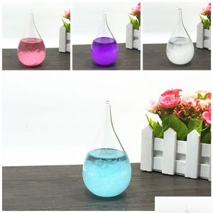Новинка Mini Storm Glass Bottles Crystal Tempo Water Drop Globes 6x12 см прогноз погоды на рабочем столе на день рождения dhz6j