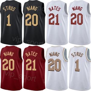 Wydrukowana koszykówka Georges Niang Jersey 20 Damian Jones Emoni Bates 21 Max Stus 1 Robin Lopez 33 Raul Neto 19 Donovan Mitchell 45 Darius Garland 10 klasycznych mężczyzn kobiet