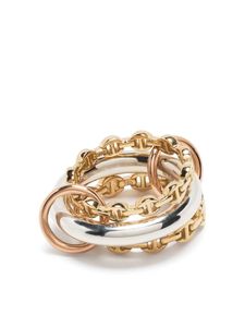 Spinelli Rings Sirmy Designer New Luxury Fine Jewelry Sterling Silver Stack Ring x Hoorsenbuhs 18ktイエローゴールドマイクロダムSKミックススタックリング
