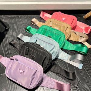 Designer midjepåsar för pojkar och flickor klassiska nylon bröstväska mode crossbody påse storlek 20 cm sex färger304i