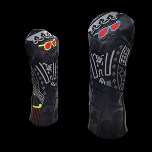 Outros produtos de golfe estilo Golf Club #1 #3 #5 Wood Headcovers Driver Fairway Woods Cover Couro PU Capas de cabeça de taco de alta qualidade 230714