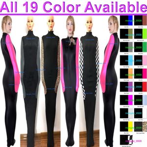 Sexiga män kvinnor mamma kostymer sovsäck med inre armhylsor 19 färg lycra spandex kroppspåsar sovsäckar catsuit dräkt u219l