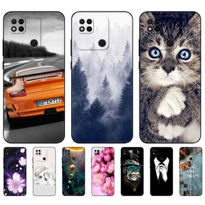 For Redmi 10A Case Back Cover Xiaomi Phone Redmi10A Bag Tpu Soft Silicon Protective Bumper Black