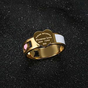 Designer-Ring-Ringe, modisch, hohl, bunt, Herz-Ringe, Edelstahl, großes Herz-Tag, weiße Muschel-Ring für Frauen, Mädchen, Frauen, Männer, Hochzeitsschmuck