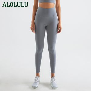 al0lulu اليوغا سروال اللياقة البدنية نساء نساء عالية الخصر رفع السراويل السراويل leggings