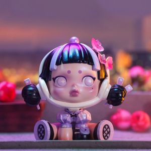 Blind Box Skullpanda Miss Butterfly Action Anime Mystery Figur Spielzeug echtes Popmart Limited Edition 6.5cm PVC -Produkte Kawaii Modellgeschenke 230714