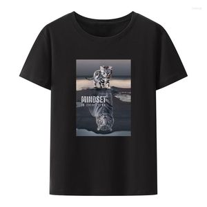 T-shirt da uomo Mindset Is Everything T-shirt in cotone Camiseta Hombre Novità T-shirt a maniche corte T-shirt stampata Top